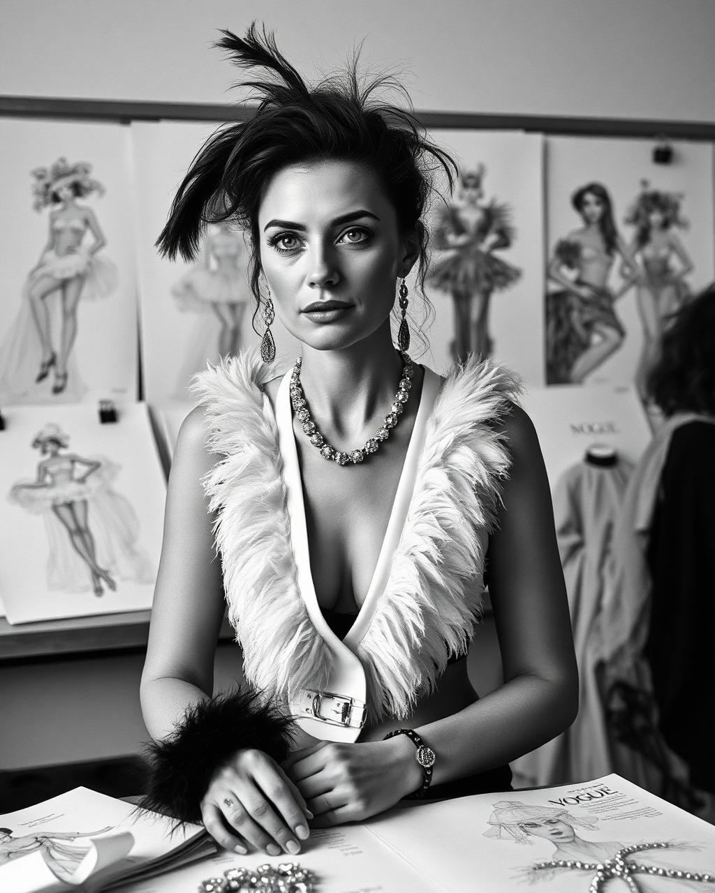 Wassi Ones creative director in the atelier